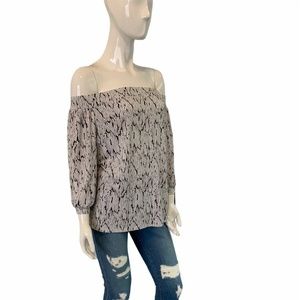 New Laundry By Shelli Segal Off the Shoulder Top M